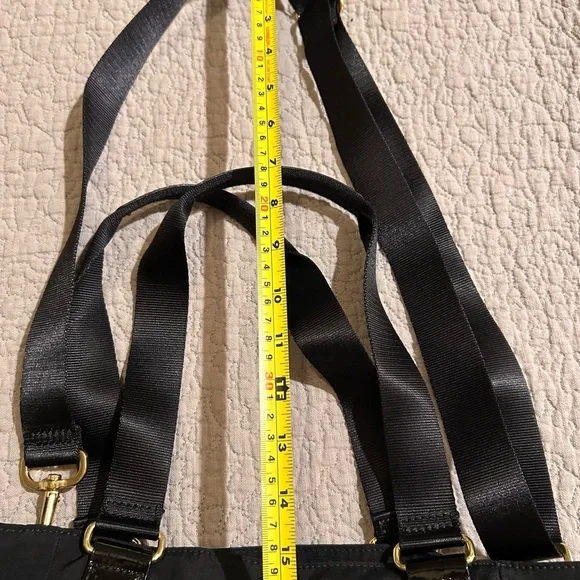 Kipling Black Shoulder Bag with Gold Details - Picture 8 of 12